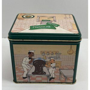 Vintage Marshall Fields Frango Mint Cartoon Candy Decorative Tin 1985